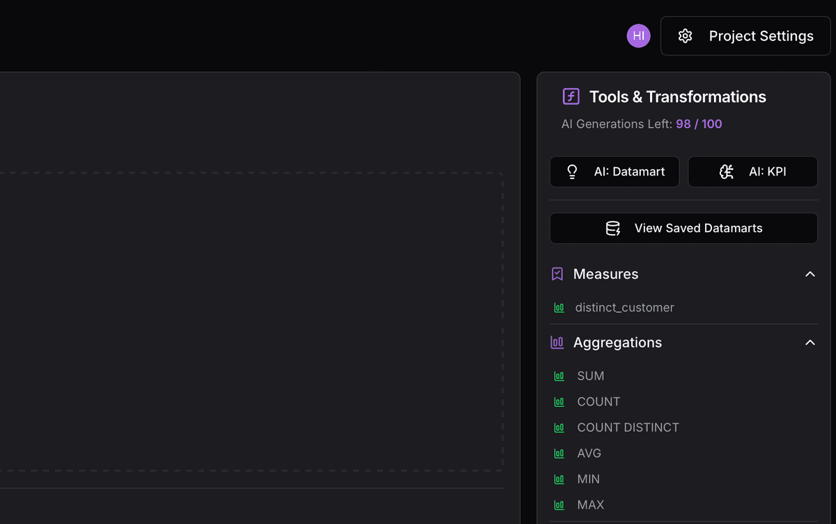 Team collaboration - Main dashboard view